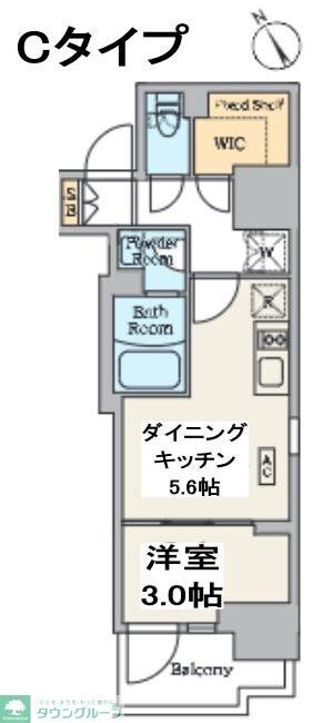 クレストコート門前仲町の物件間取画像
