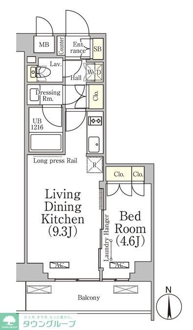 ベルファース大森山王の物件間取画像
