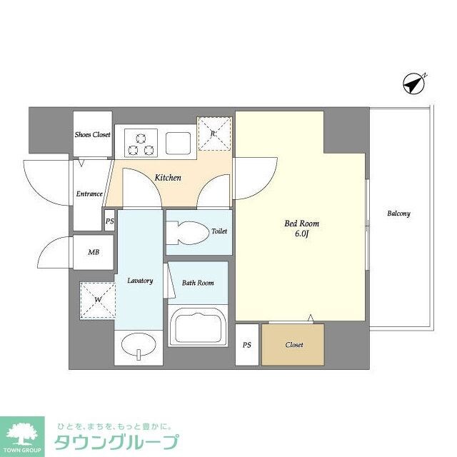 ミレドゥーエ門前仲町の物件間取画像