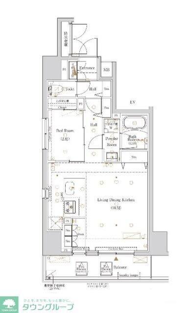 The Log日本橋の物件間取画像