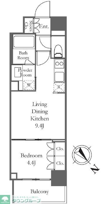 TS-COURT日本橋浜町の物件間取画像