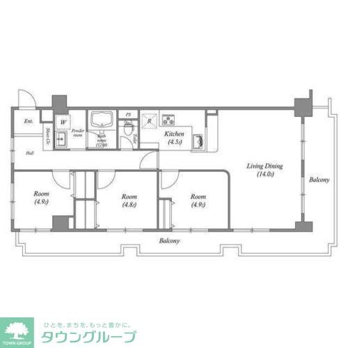 レジデンス多摩川西六郷の物件間取画像