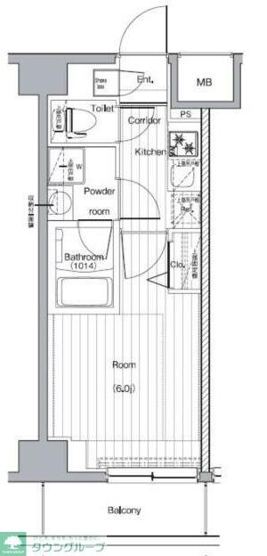 プレミアムキューブG西大井の物件間取画像