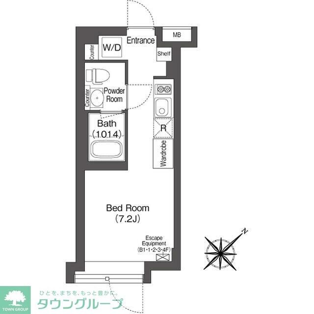エスタート大井町フォレストの物件間取画像