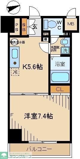 ヴェルデ東日本橋の物件間取画像