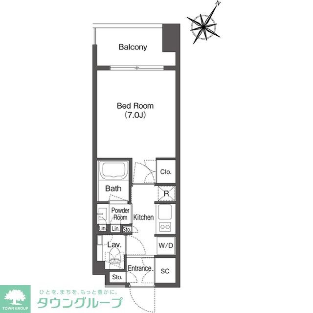 ミリアレジデンス日本橋人形町の物件間取画像