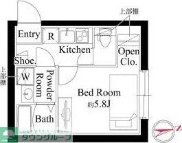 ルーム馬込の物件間取画像