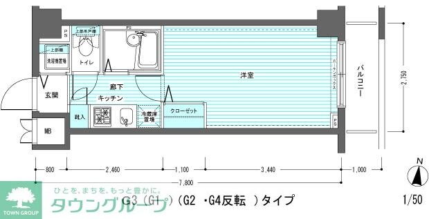 レジディア多摩川の物件間取画像
