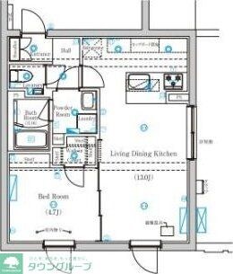 Mind Kojiyaの物件間取画像