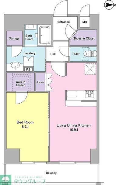 ジニア大森西の物件間取画像