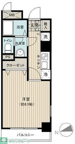メゾン・ド・ヴィレ高輪の物件間取画像