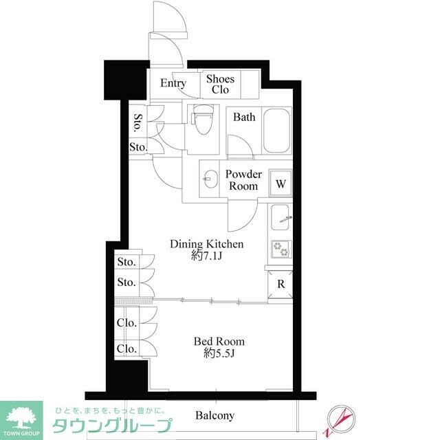 グランスイート銀座レスティモナークの物件間取画像
