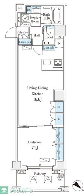 オーパスレジデンス南青山の物件間取画像