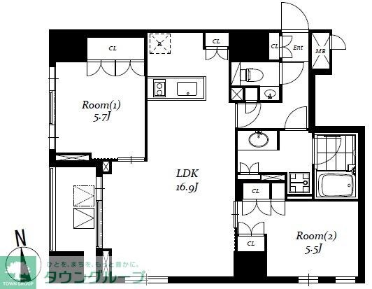レジディア日本橋馬喰町IIIの物件間取画像