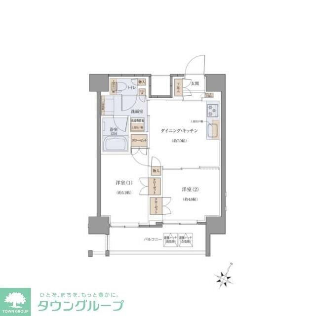 JMFレジデンス北品川の物件間取画像