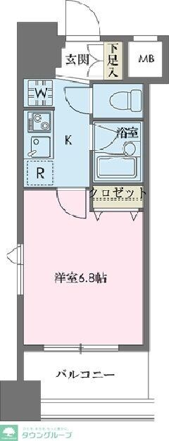 ドゥーエ新川の物件間取画像