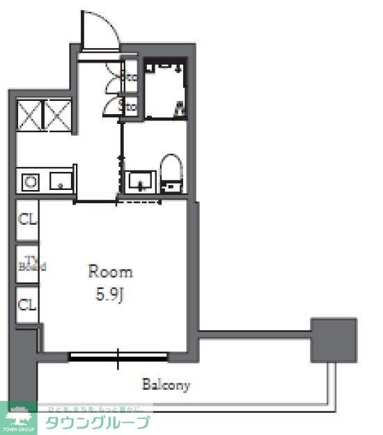 Totsu Residence Shibaの物件間取画像