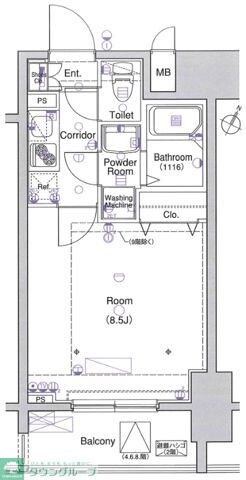L-Flat田町の物件間取画像
