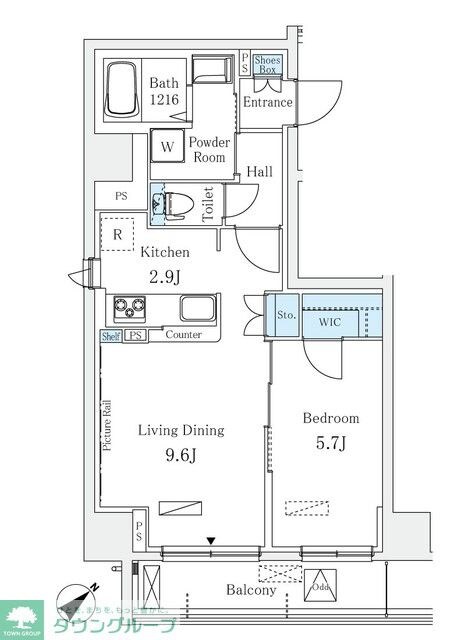 Raum麻布十番の物件間取画像