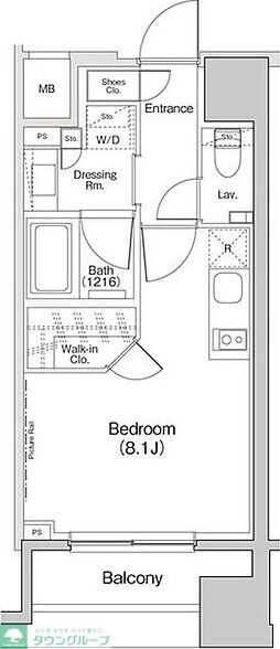ザ・パークハビオ荏原中延プレイスの物件間取画像