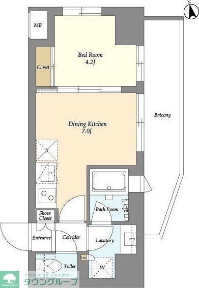 AIFLAT品川戸越パークサイドの物件間取画像