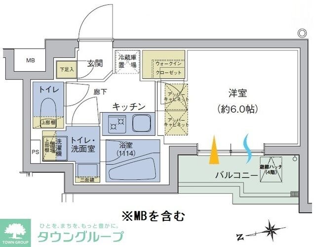 アジールコート品川中延の物件間取画像