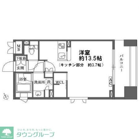 カスタリア大森の物件間取画像