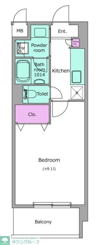 レジディア南砂町の物件間取画像
