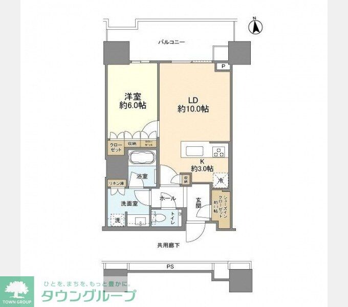 HARUMI FLAG SUN VILLAGE T棟の物件間取画像