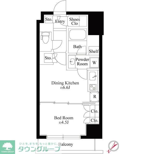 グランスイート銀座レスティモナークの物件間取画像