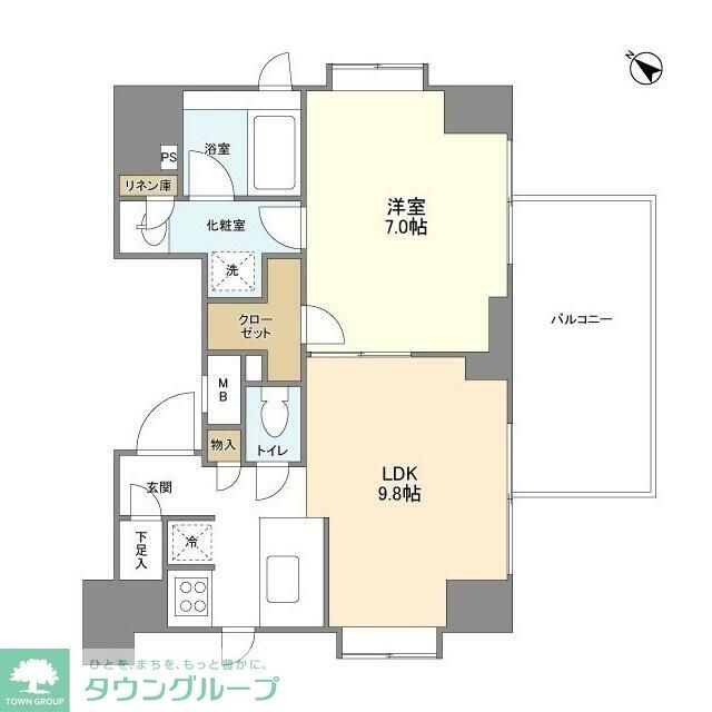 リバーレ月島の物件間取画像