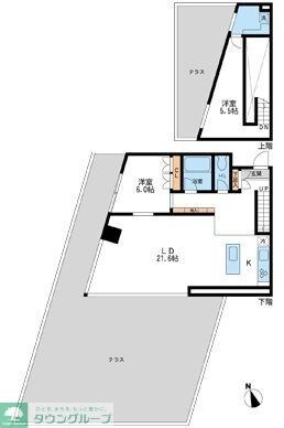 グランカーサ南青山の物件間取画像