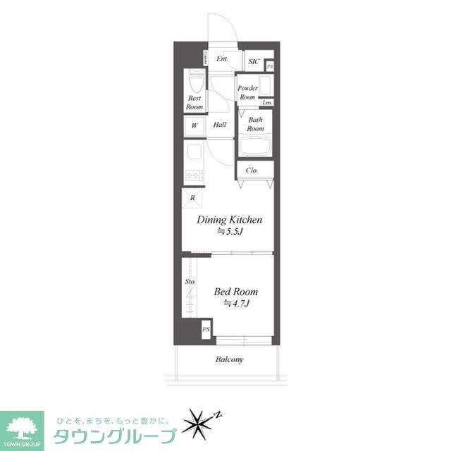 ブランシエスタ品川大井町パークエッジの物件間取画像