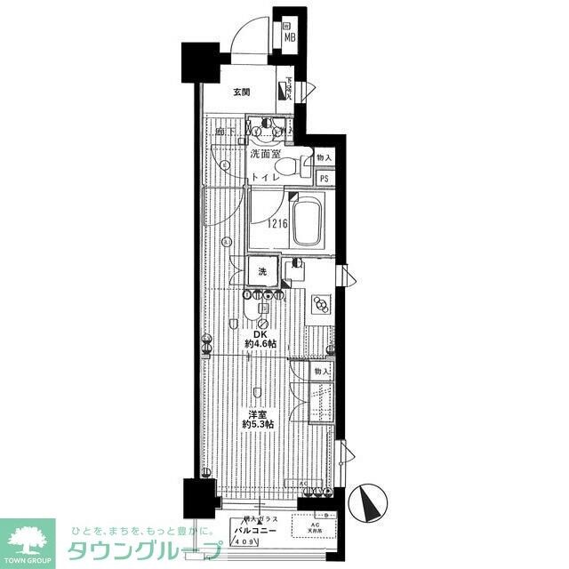 サージュ赤坂の物件間取画像