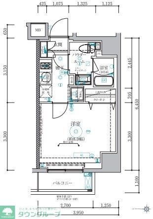 ベルシード蒲田IIの物件間取画像