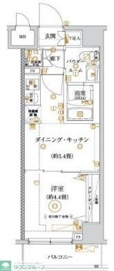 ガリシア亀戸水神の物件間取画像