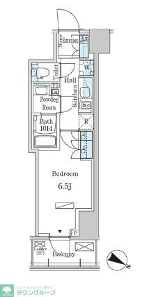 パークアクシス赤坂山王の物件間取画像