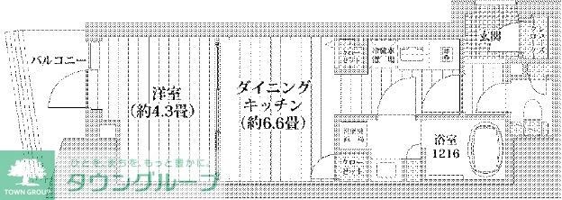ライオンズフォーシア五反田の物件間取画像