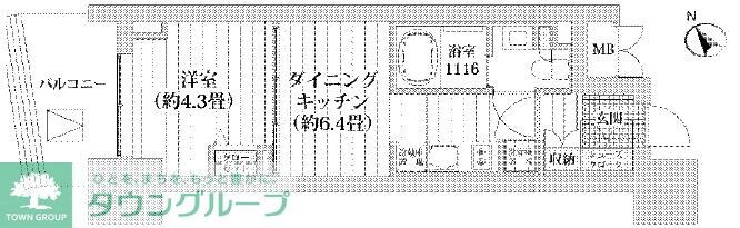 ライオンズフォーシア五反田の物件間取画像