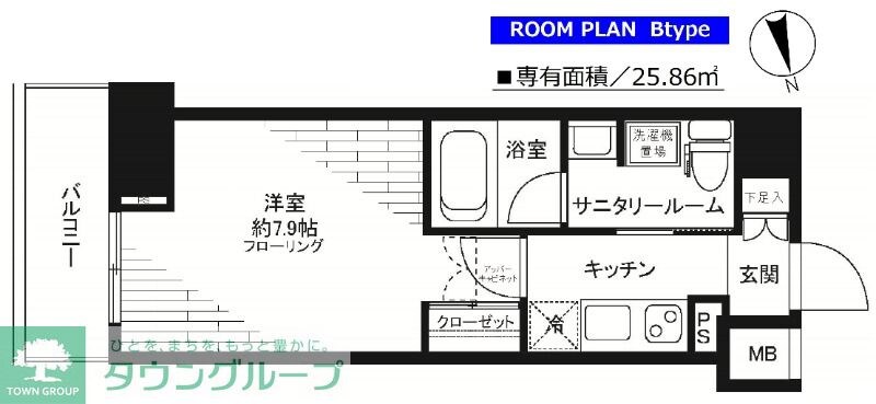 ステージグランデ芝大門の物件間取画像