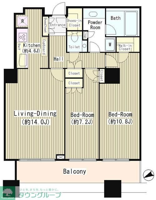 白金タワーの物件間取画像