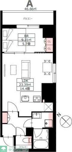 Nifit日本橋横山町の物件間取画像