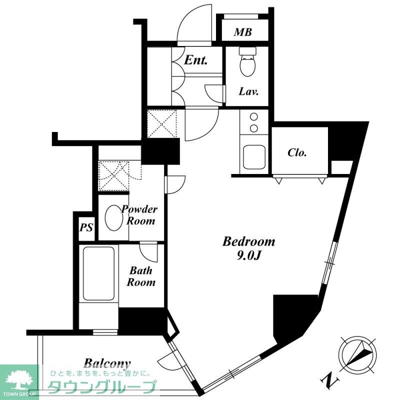 セントラルクリブ六本木の物件間取画像