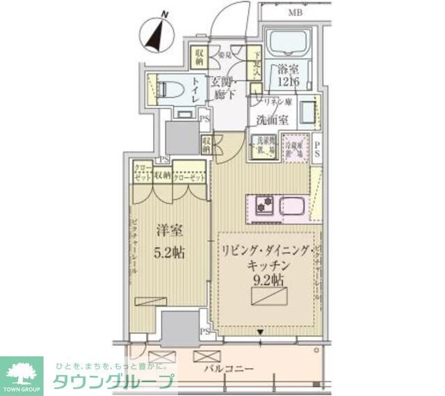 パークアクシス赤坂見附の物件間取画像