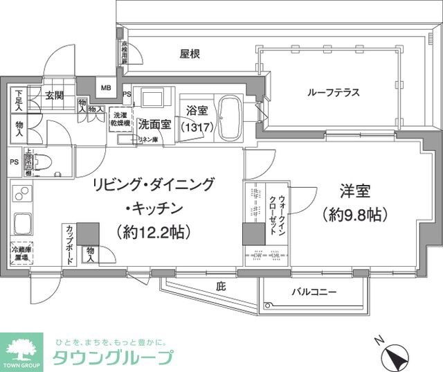 パークハビオ元麻布の物件間取画像