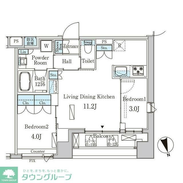 プライマル中央MINATOの物件間取画像