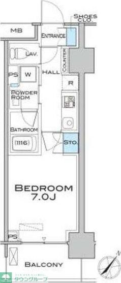 MFPRコート武蔵小山の物件間取画像