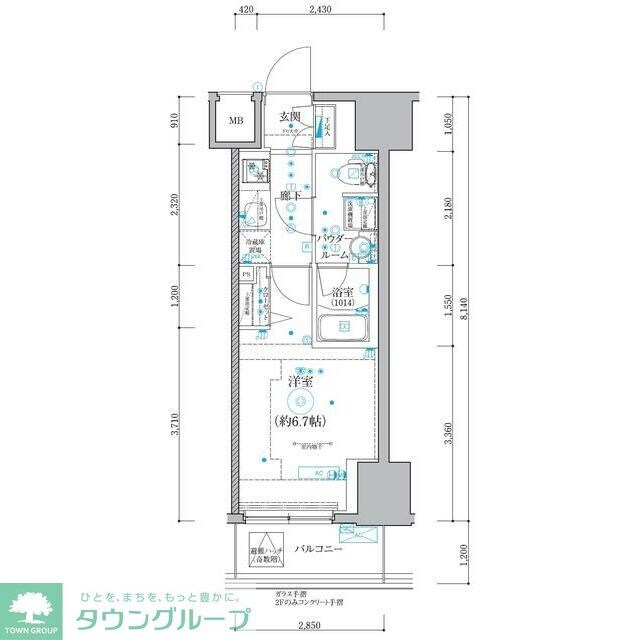 クオリタス品川南の物件間取画像