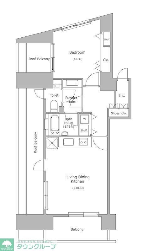 アーバンパーク麻布十番の物件間取画像
