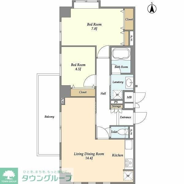 エムジー目黒駅前の物件間取画像